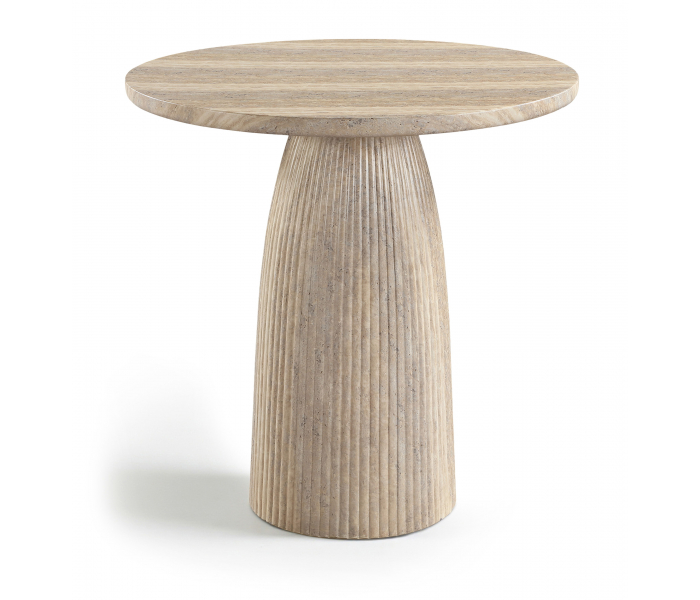 Venosa - Concrete Indoor/Outdoor Counter Height Table - Travertine - Beige, 36"