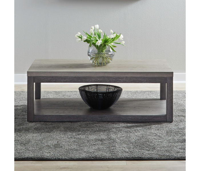 Piedmont - Cocktail Table - Charcoal / Ash - Gray, 50"