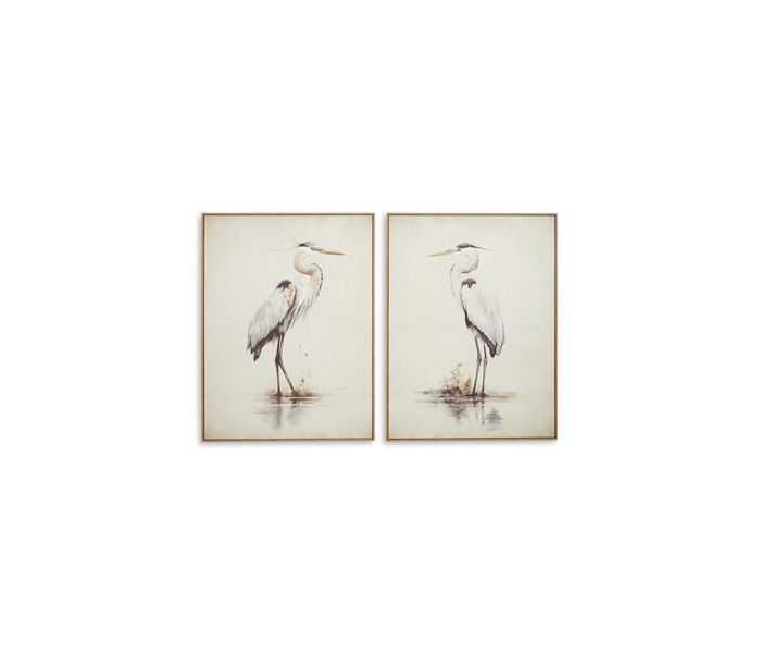 Aubinell - Beige - Wall Art Set (Set of 2)