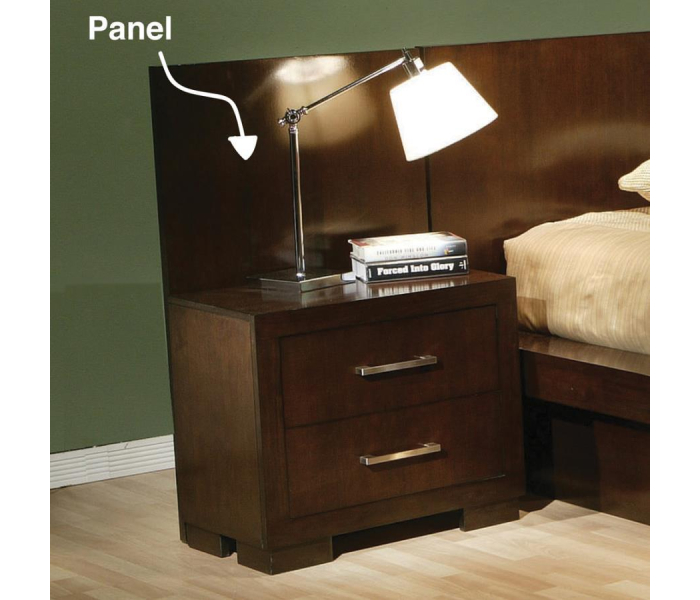 Jessica - Wood Bed Panels (Set of 2) - Cappuccino - Dark Brown