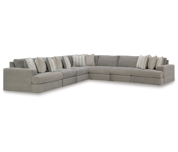 Avaliyah - Ash - 7-Piece Sectional, 162.25"