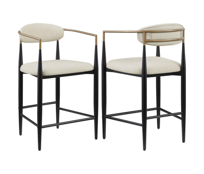 Tina - Fabric Upholstered Counter Chair (Set of 2)