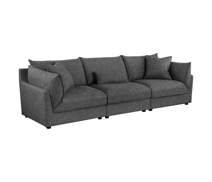 Sasha - 3 Piece Upholstered Sofa - Barely, 115"