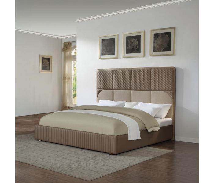Marcelino - Eastern King Bed - Brown & - Light Brown