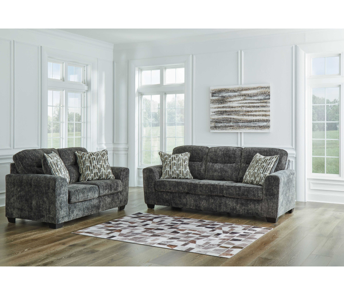 Lonoke - Gunmetal - 2 Pc. - Sofa, Loveseat
