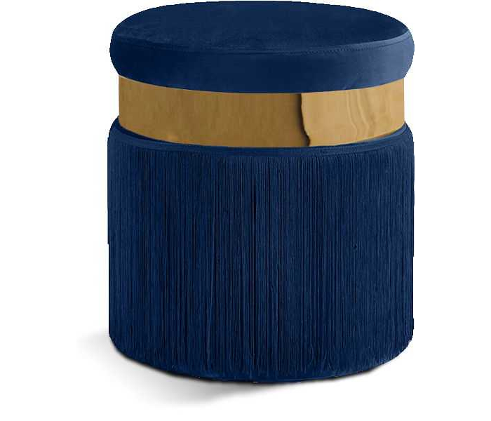 Yasmine - Ottoman / Stool - Navy