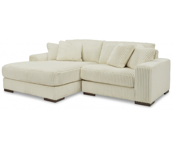 Lindyn Left Arm Facing Corner Chaise 2 Pc Sectional Ivory, 99"