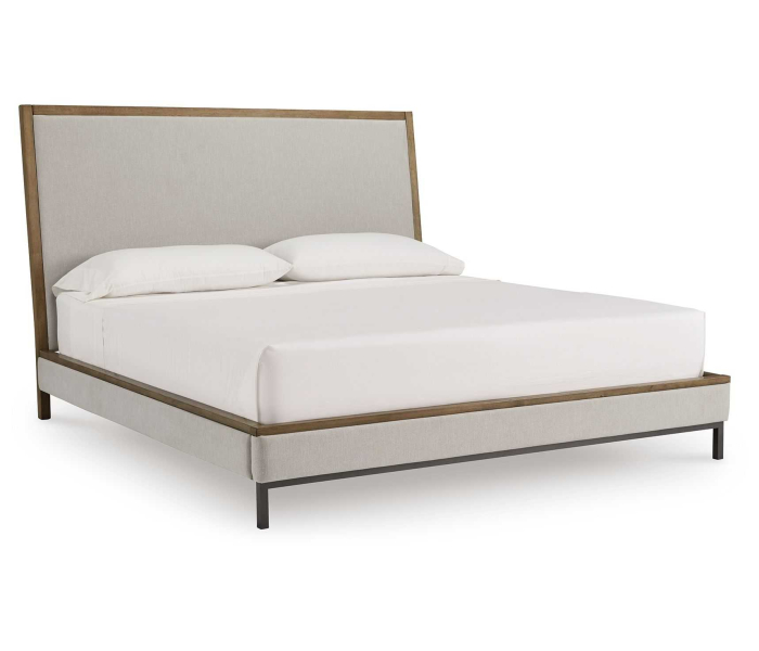 Tomtyn - Light Brown - Queen Upholstered Bed