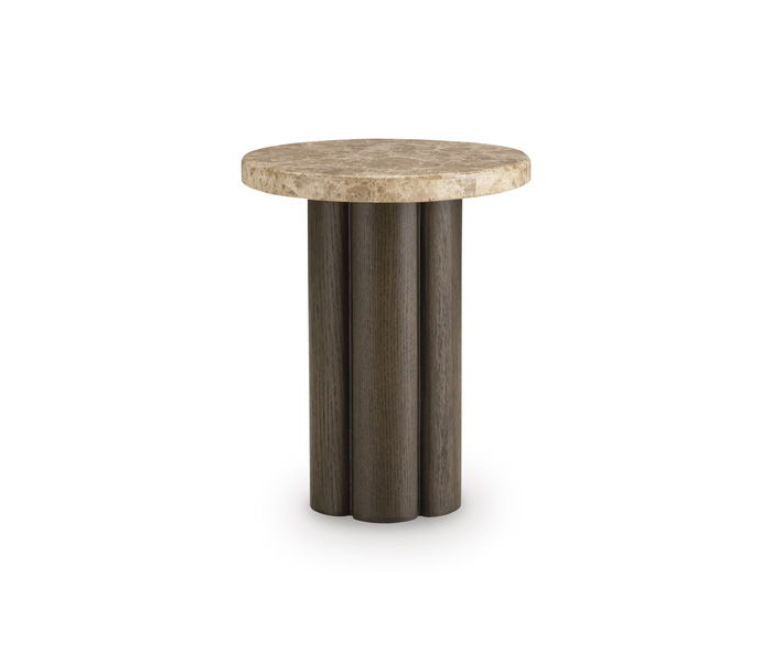 Darimore Chair Side End Table Burnished Brown, 16"
