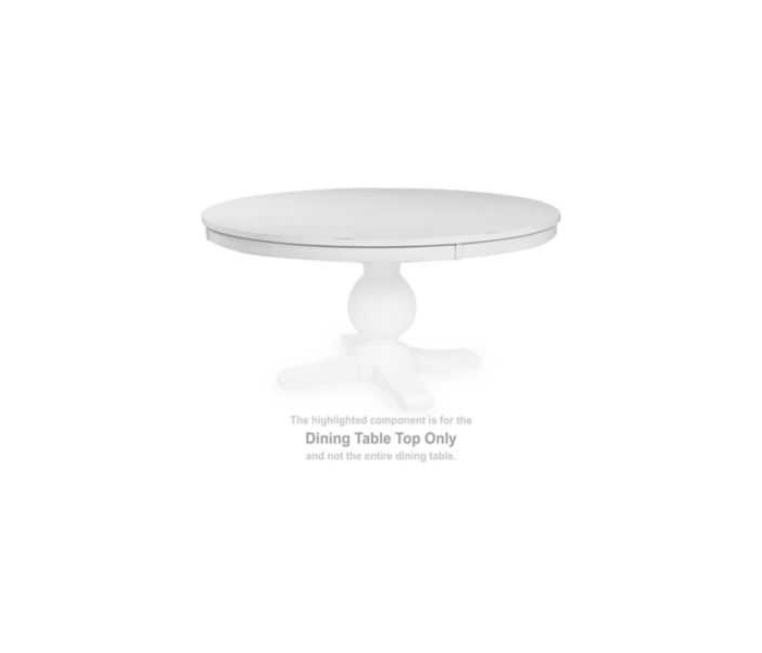 Maple Harbor Round Dining Room Table Top White, 60"