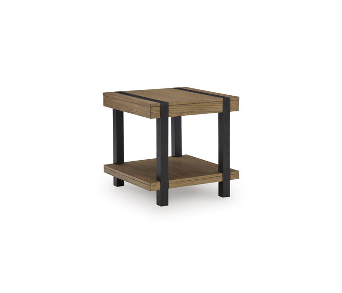 Jorannti Square End Table Medium Brown, 24"