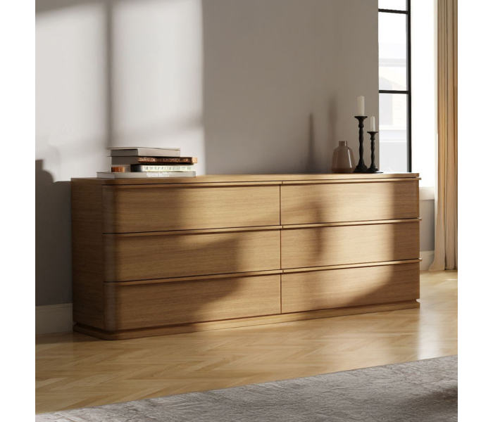 Zoey - Dresser - Oak - Light Brown, 72" Wide