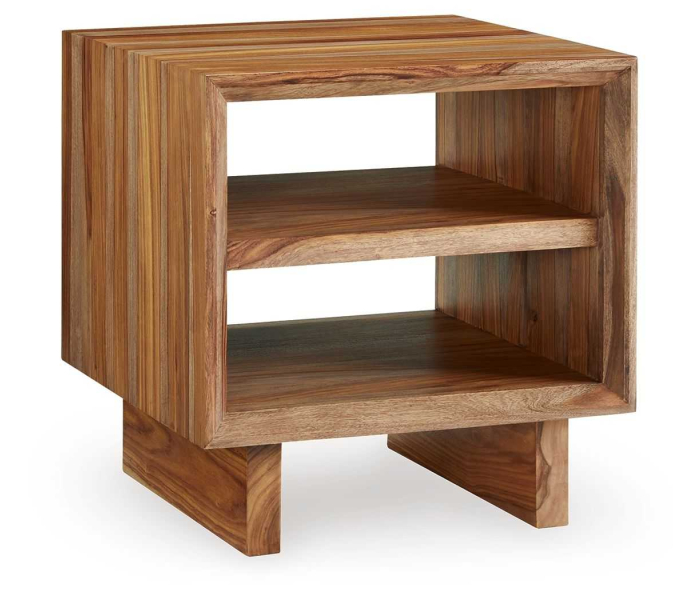Dressonni - Brown - Square End Table, 24.13"