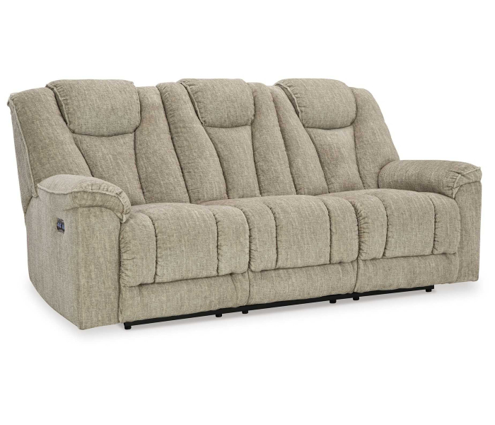 Hindmarsh - Stone - Power Reclining Sofa With Adj Headrest, 86"