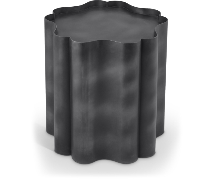 Eloise - Iron End Table - Black, 18"