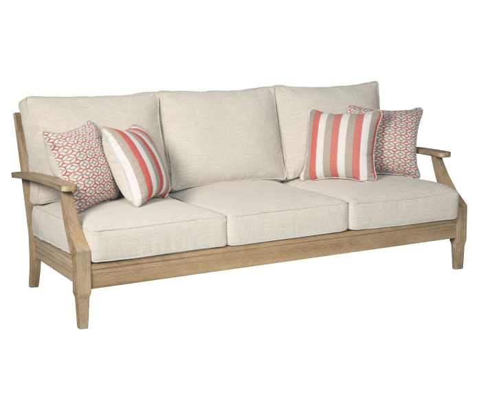 Clare View - Beige - Sofa with Cushion, 81"