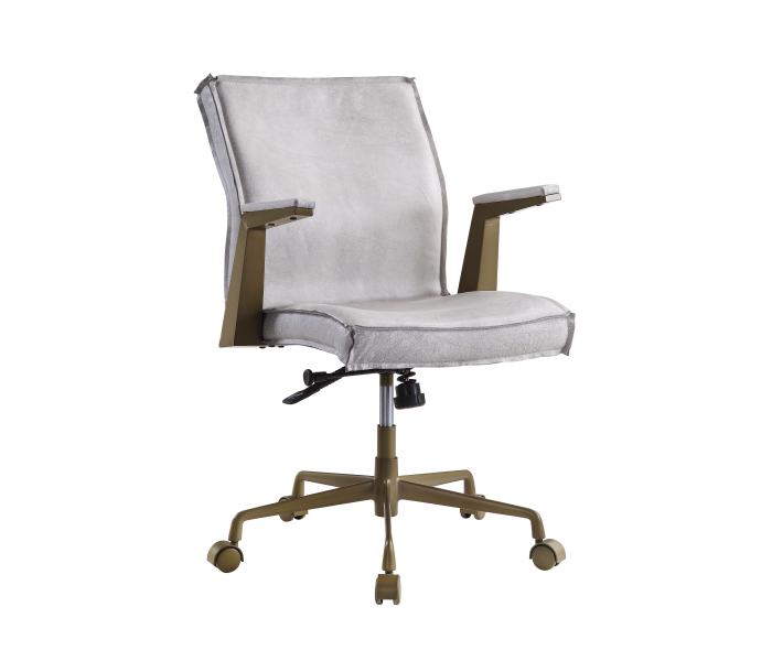 Attica - Executive Office Chair - Vintage White Top Grain Leather