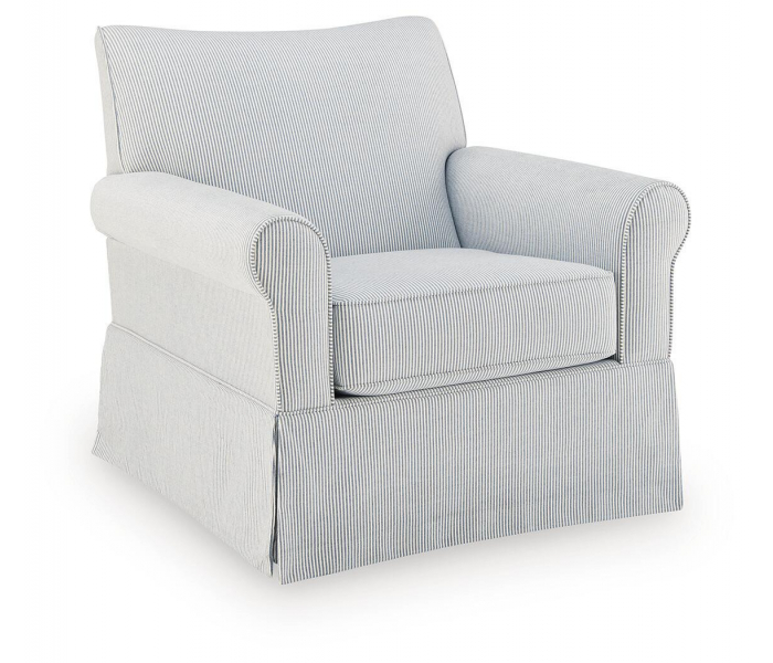 Searcy Swivel Glider Accent Chair Quartz