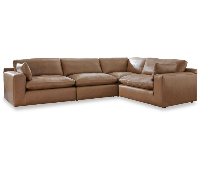 Emilia - Caramel - 4-Piece Sectional, 131.5"