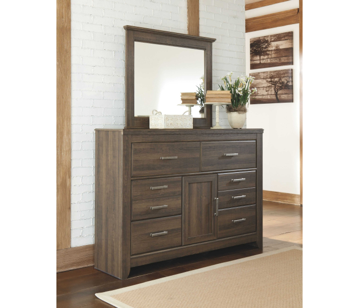 Juararo - Dark Brown - Dresser, Mirror