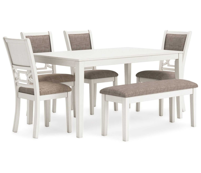 Erinberg - Antique White - Dining Room Table Set (Set of 6)