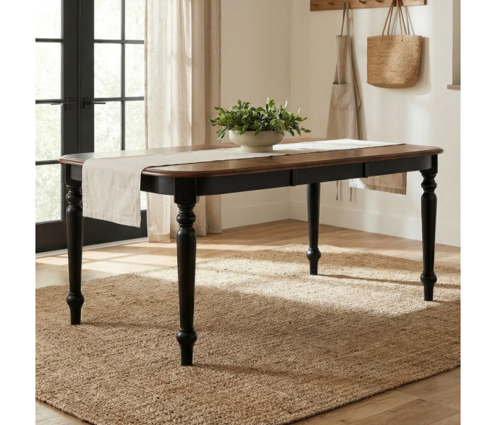 Carolina Crossing - Leg Table - Black, 42"