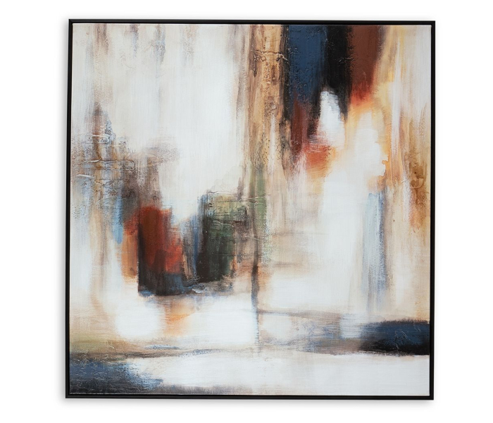 Pigeonford - White / Teal / Gold - Wall Art