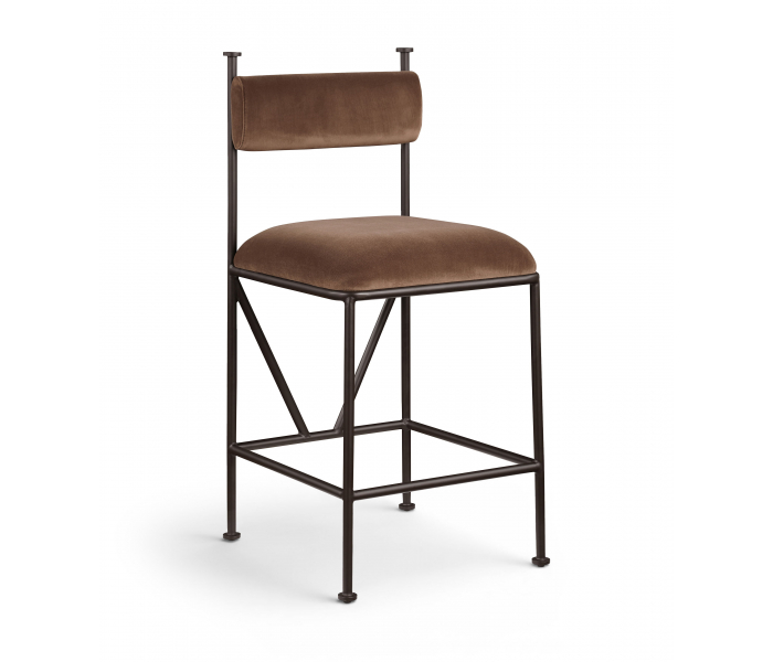 Monarch - Velvet Counter Stool (Set of 2)