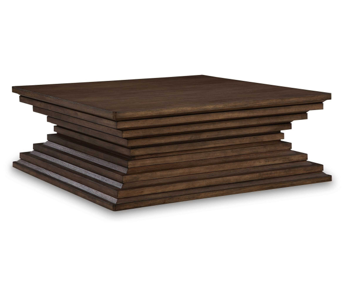 Hannodream - Warm Brown - Square Cocktail Table, 47.88"