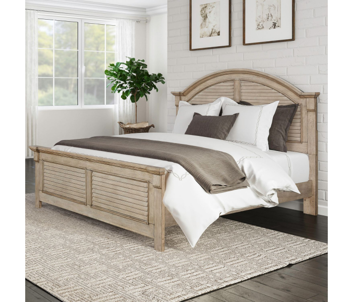 Summer House - Queen Panel Bed - Brown - Light Brown
