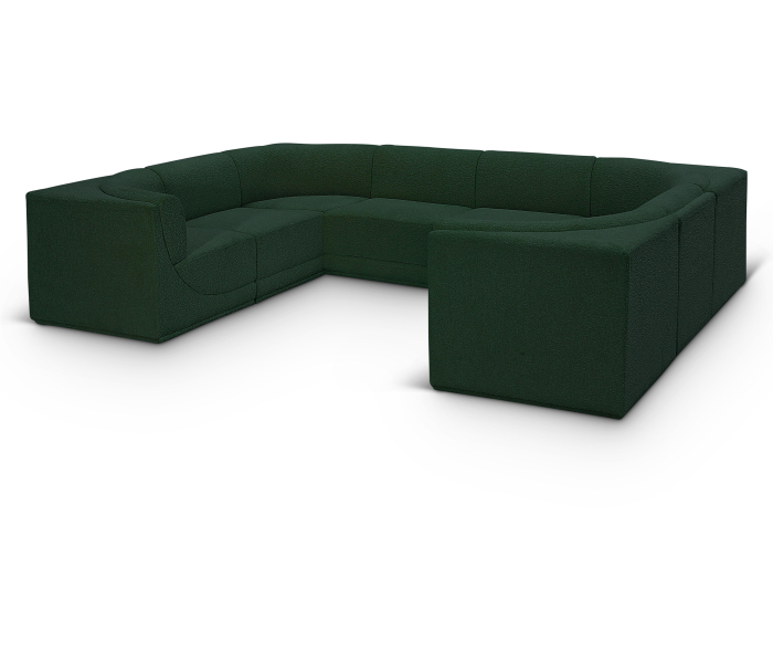 Ollie - 8 Piece Modular U-Shaped Sectional, 128"