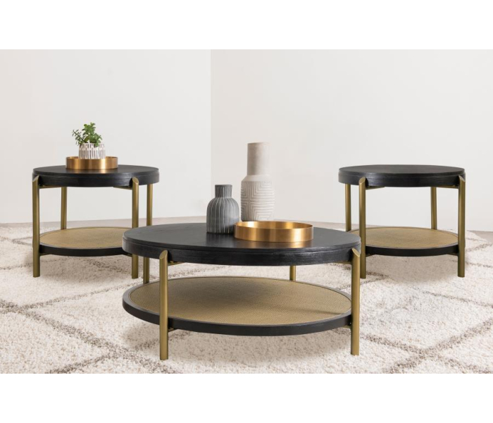 Arini - 3 Piece Round Coffee And End Table Set
