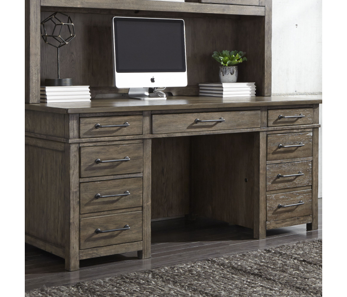 Sonoma Road - Desk/Credenza Base - Light Brown - Right