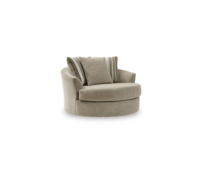 Linenhause Oversized Swivel Accent Chair Dune
