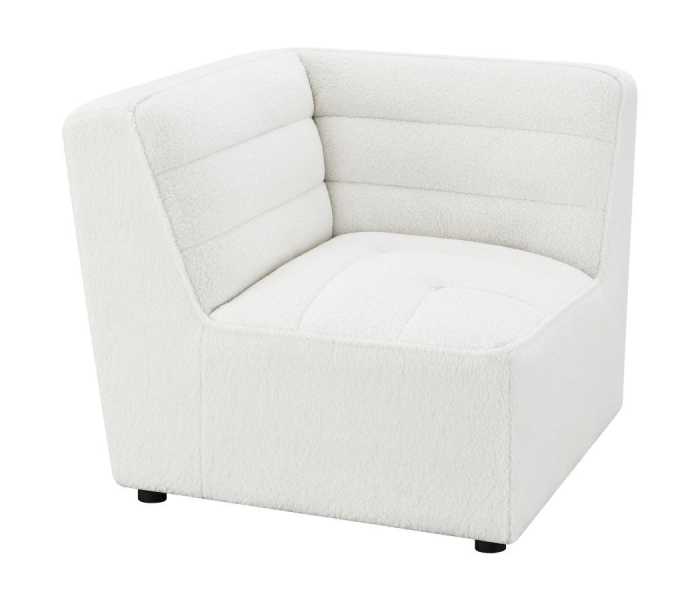 Sunny - Upholstered Corner Chair Natural - Ivory, 37"