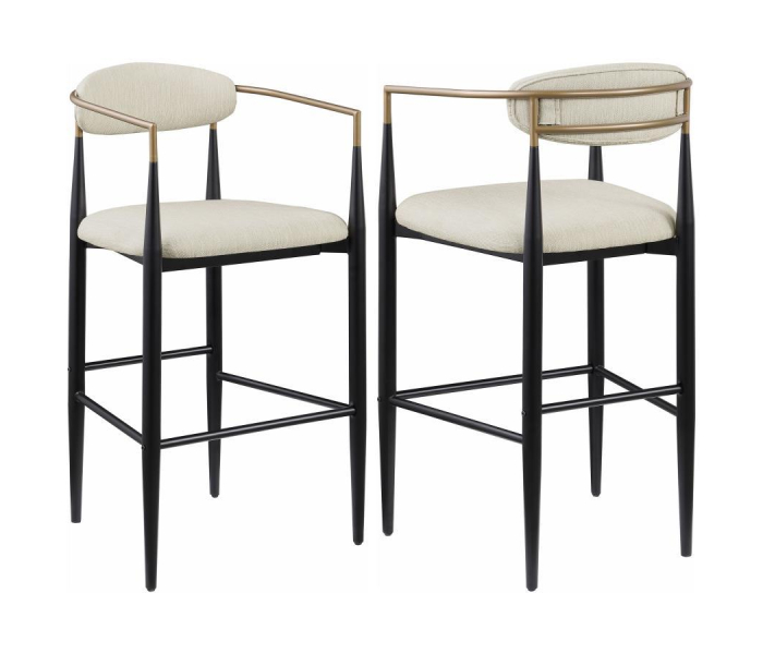 Tina - Fabric Upholstered Bar Chair (Set of 2)