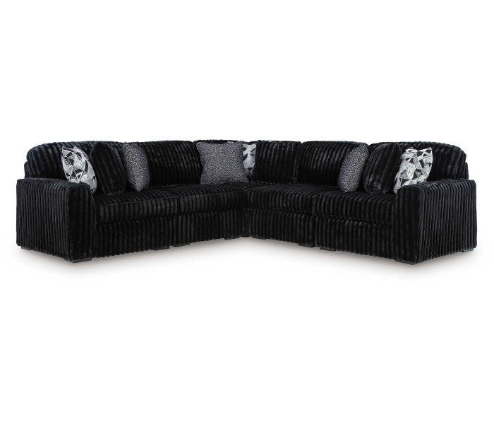 Midnight-Madness 5-Piece Sectional Onyx, 122"