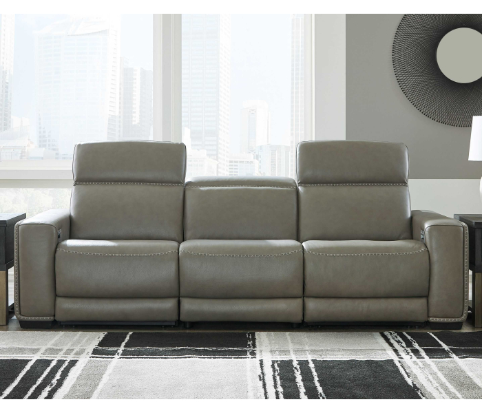 Correze - Gray - Power Sofa 3 Pc Sectional