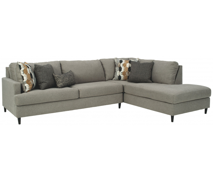Santasia Right Arm Facing Corner Chaise 2 Pc Sectional Granite, 116"