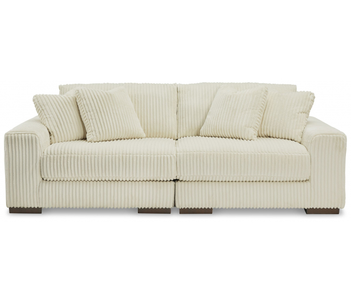 Lindyn Sectional Sofa 2 Pc Ivory, 98"