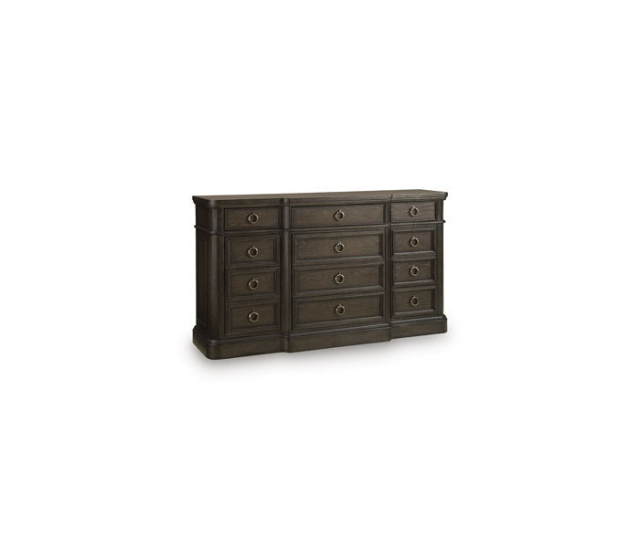 Wickenger Dresser Dark Brown, 69.5" Wide