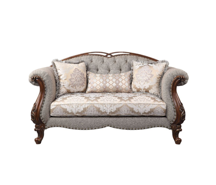 Miyeon - Loveseat - Fabric & Cherry