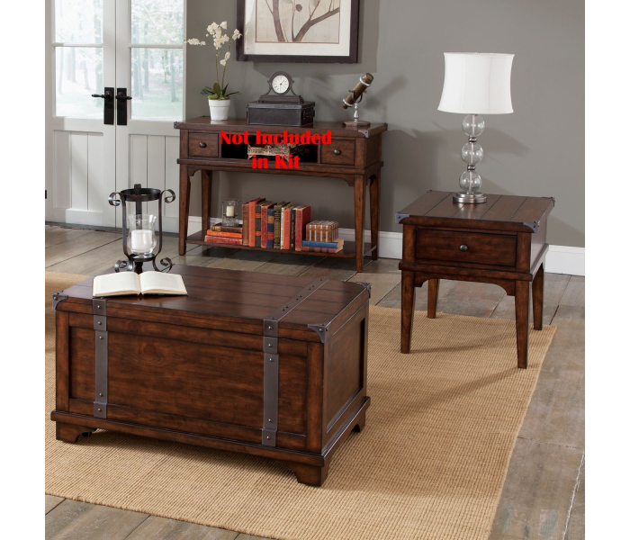 Aspen Skies - 3 Piece Table Set (1 Cocktail 2 End Tables)
