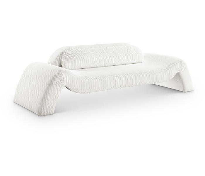Austin - Corduroy Sofa - Cream, 107"