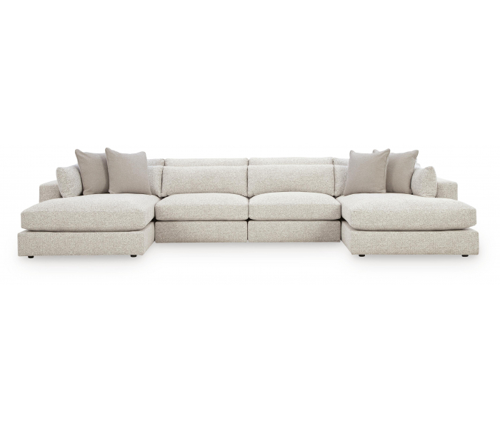 Ashbourne Estate 4-Piece Double Chaise Sectional Snowstone, 174"