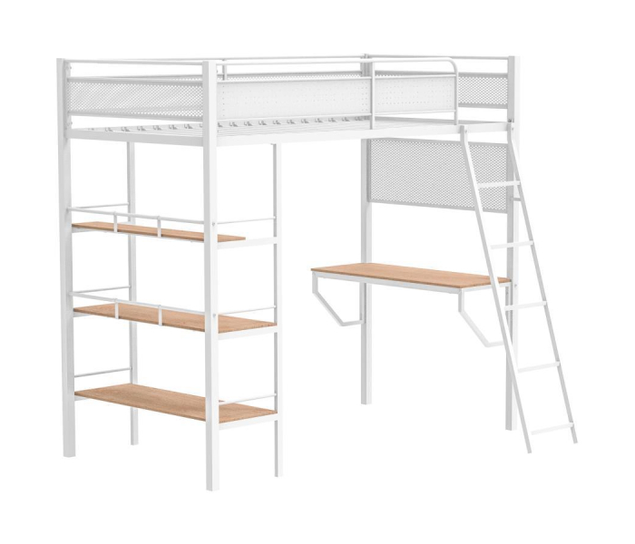 Campus - Twin Posts, Front & Rear Guard Rails, Ladder, tube For Part Shelf, Box 1 of 2 - Matte - White