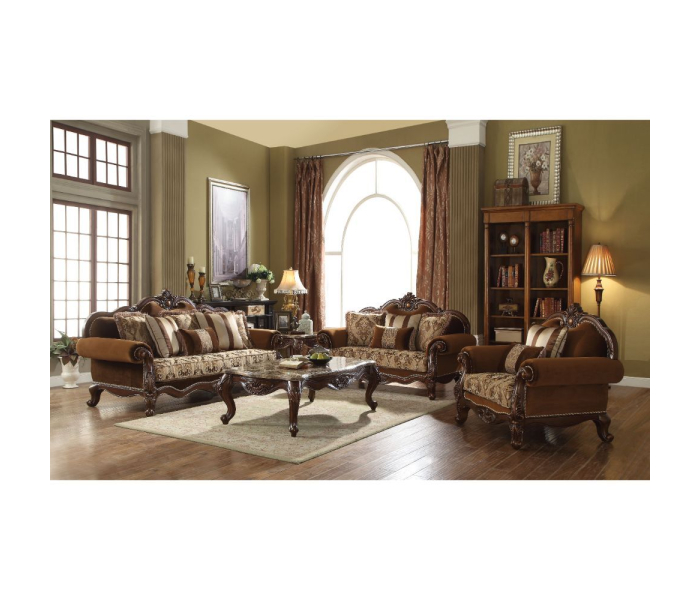Jardena - Sofa - Fabric & Cherry Oak, 89"