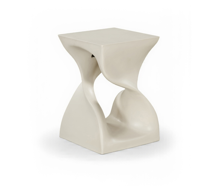 Jula - Concrete End Table - Taupe - Beige, 15"
