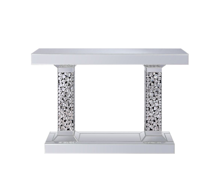 Kachina - Accent Table - Mirrored & Faux Gems, 47"