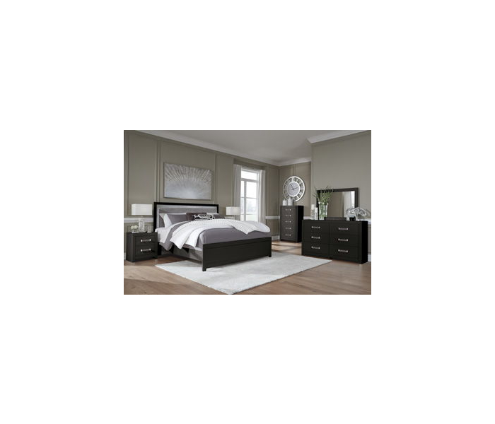 Maeling Bedroom Mirror Black, 41.5" Wide